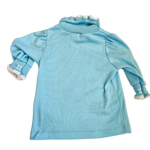 VTG Oshkosh Baby Girl 3 6 Months Blue Corduroy Vestback Bibs Overalls Set‎ USA - Picture 6 of 14